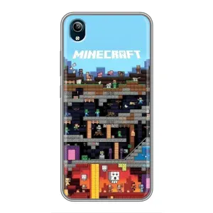 Чохол Майнкрафт на ViVO Y91C (AlphaPrint) Minecraft (фон Minecraft)