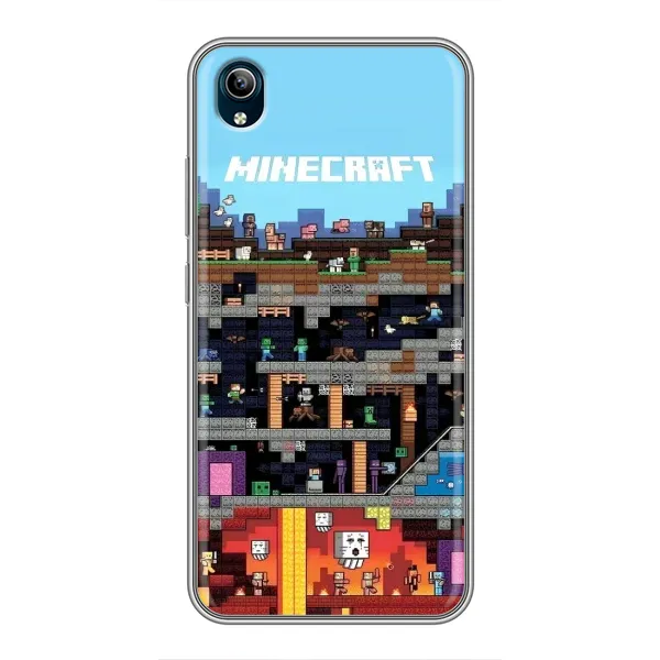 Чехол с принтом «фон Minecraft» для Vivo Y91C Чехол с принтом «фон Minecraft» для Vivo Y91C