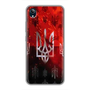 Украинские Чехлы для ViVO Y91C с картинкой УПА (AlphaPrint) (ГЕРБ УПА)