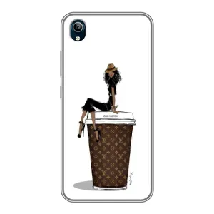 Чехлы Луи Витон для ViVO Y91C (AlphaPrint - LOUIS VUITTON) (кофе LOUIS VUITTON)