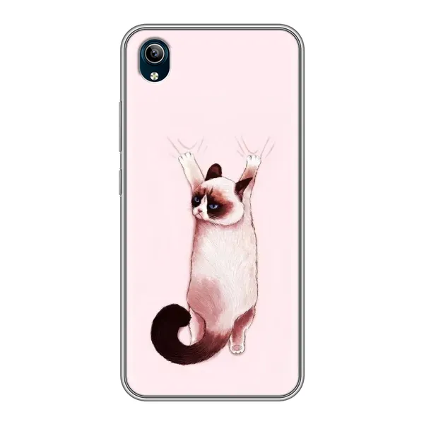 Чохол з принтом «Котик падає» для Vivo Y91C