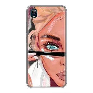 Чехол с печатью для ViVO Y91C - (Мода) (AlphaPrint) (Макияж)