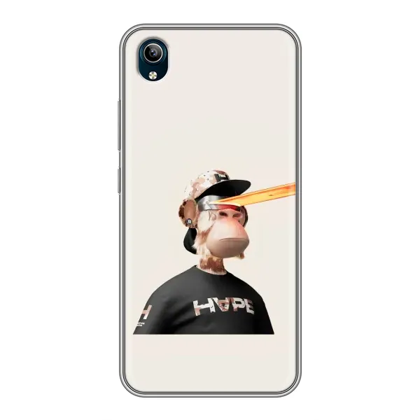 Чехол с принтом «обезьяна NFT в очках» для Vivo Y91C