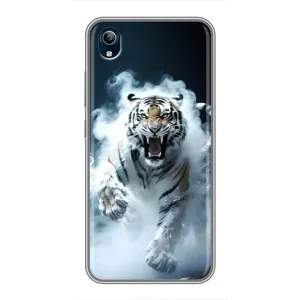 Чехол с принтом «Белый тигр в дыму» для Vivo Y91C