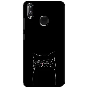 Чохол з малюнком кіт на ViVO Y93 Lite (Байдужий кіт)