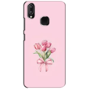 Чехол с розовым рисунком для ViVO Y93 Lite (Букет цветов)