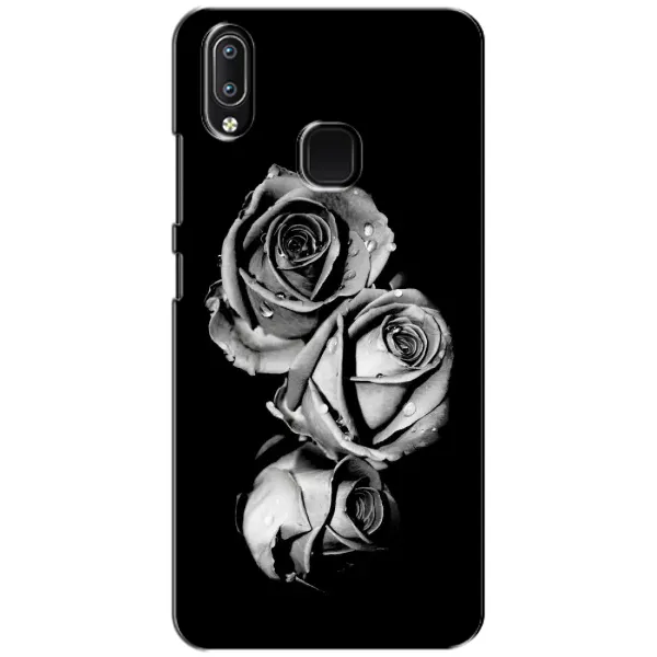 Чехол с принтом «Черная роза» для Vivo Y93 Lite