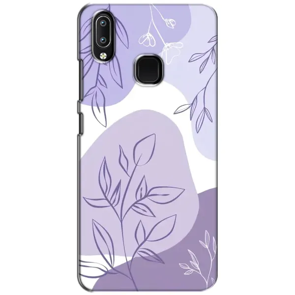 Чехол с принтом «Фиолетовые листья абстракция» для Vivo Y93 Lite