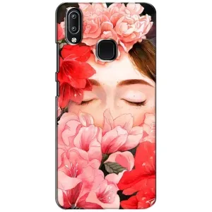 Чехлы (ART) Цветы на ViVO Y93 Lite (VPrint) (Глаза в цветах)