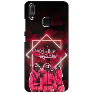 Чехол Гра в кальмара для ViVO Y93 Lite (Охранники Игра кальмара)