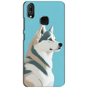 Чехол с Хаски для ViVO Y93 Lite - (AlphaPrint) (Хаски арт)