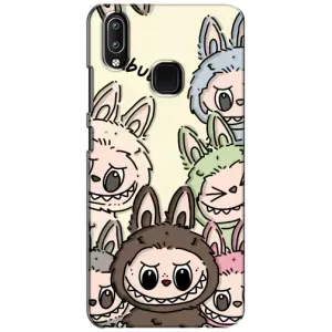 Чехол с Лабубу на ViVO Y93 Lite (Золотая обезьяна Bored Ape)
