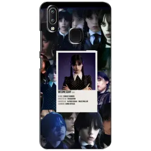 Чехлы Венсдей на ViVO Y93 Lite Уэнсдей (AlphaPrint) (коллаж Уэнздей)