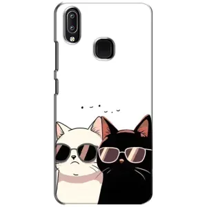 Чохол з малюнком кіт на ViVO Y93 Lite (Коти в окулярах)