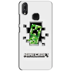 Чехол Майнкрафт на ViVO Y93 Lite (AlphaPrint) Minecraft (крипер Майнкрафт)