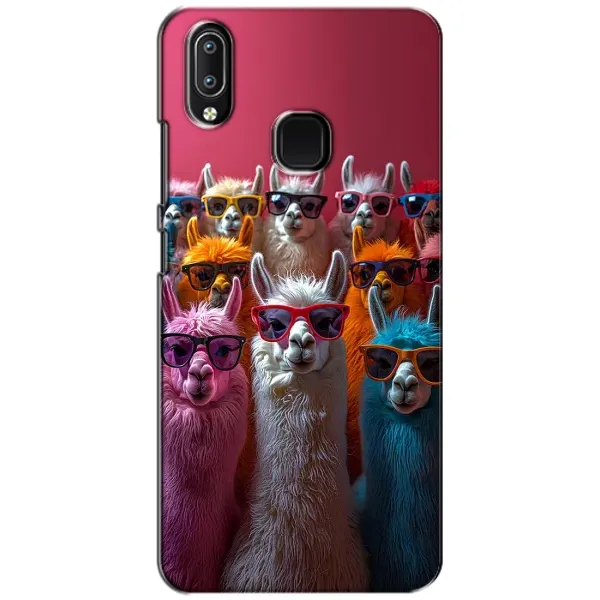 Чехол с принтом «Ламы в очках» для Vivo Y93 Lite
