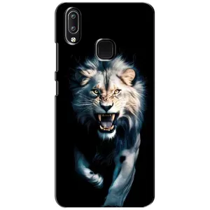 Чехол с картинкой «Хищники» для ViVO Y93 Lite (Лев в темноте)