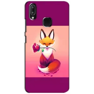Чехлы с картинкой Лисички для ViVO Y93 Lite (VPrint) (Лисичка с розочкой)