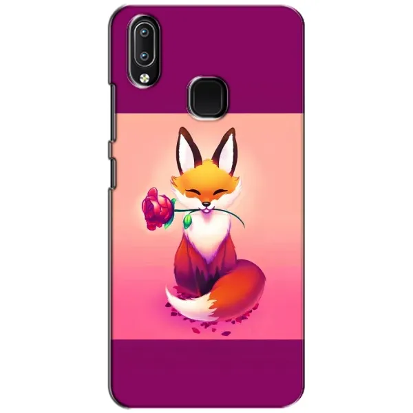 Чехол с принтом «Лисичка с розочкой» для Vivo Y93 Lite