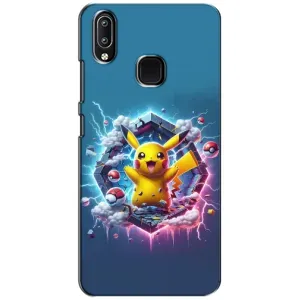 Чехол с Пикачу на ViVO Y93 Lite (Лого Пикачу)