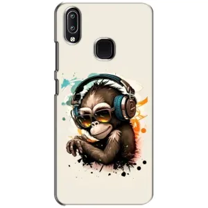 Чохол з Мавпами ViVO Y93 Lite - (AlphaPrint) (Макака в навушниках)