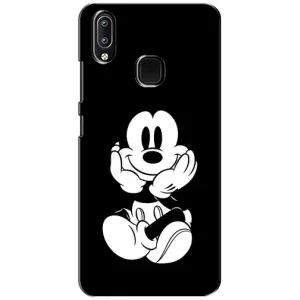 Эксклюзивный чехол для ViVO Y93 Lite (AlphaPrint - Мультяшные) (Микки на черном)