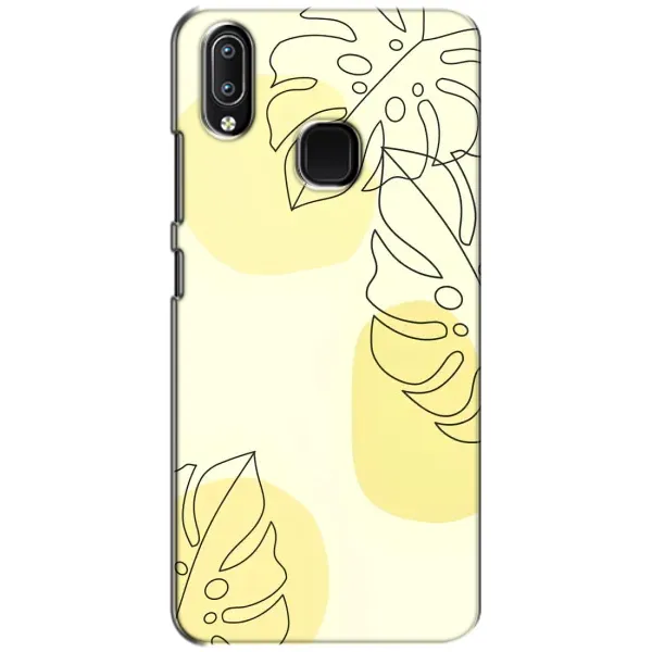 Чехол с принтом «Желтая монстера арт» для Vivo Y93 Lite