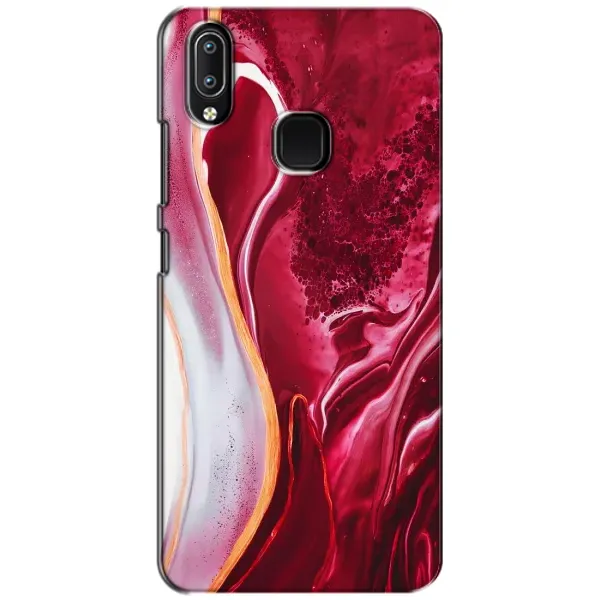 Чехол с принтом «Мрамор красный» для Vivo Y93 Lite