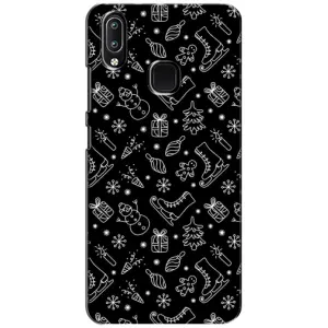 Новорічні, Святкові Чохли для ViVO Y93 Lite - 2024 год (Новорічний фон)