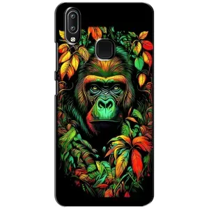 Чохол з Мавпами ViVO Y93 Lite - (AlphaPrint) (Мавпа в квітах)