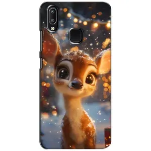 Яскравий чохол для Vivo Y93 Lite з Зимові Оленята (Оленятко серед гірлянд)