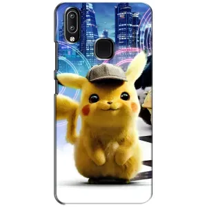 Чехол с Пикачу на ViVO Y93 Lite (Пикачу в городе)