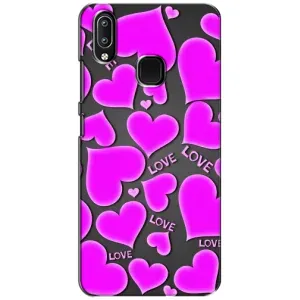 Чехлы для любимой на Виво у93 Лайт (VPrint) (Pink hearts)