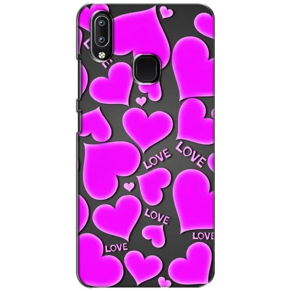 Чехол с принтом «Pink hearts» для Vivo Y93 Lite