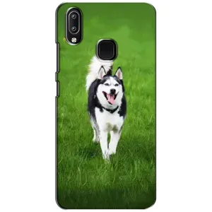 Чехол с Хаски для ViVO Y93 Lite - (AlphaPrint) (Радостный Хаски)