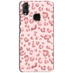 Чехол с розовым рисунком для ViVO Y93 Lite (Розовый леопард)