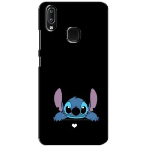 Чехол с принтом Стич на Vivo Y93 Lite (Стич на черном)