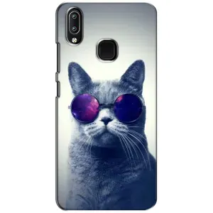 Чохол з принтом для ViVO Y93 Lite (AlphaPrint) Модні коти (Стильний кіт)