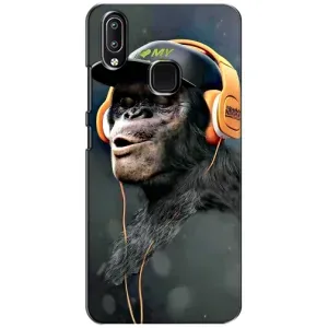 Чохол з Мавпами ViVO Y93 Lite - (AlphaPrint) (В навушниках)