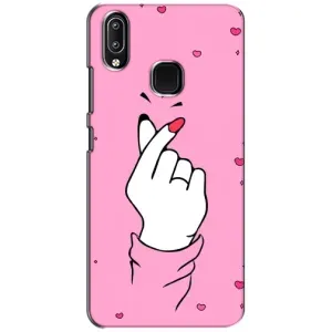 Чехол с принтом для ViVO Y93 Lite (AlphaPrint - Знак сердечка)