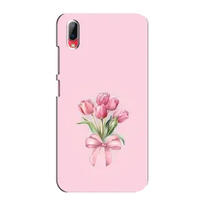 Чехол с розовым рисунком для Vivo Y93 / Y93S (Букет цветов)