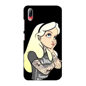 Чехол с печатью для Vivo Y93 / Y93S - (Мода) (AlphaPrint) (Девочка в тату)