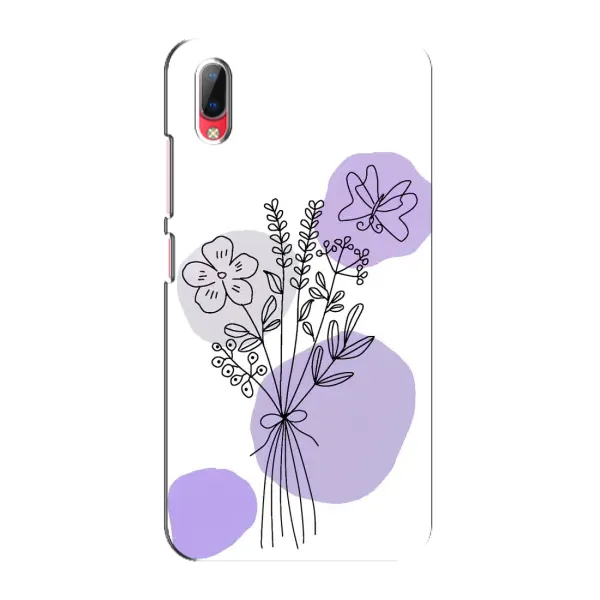 Чохол з принтом «Букет фіолетова абстракція» для Vivo Y93 / Y93S