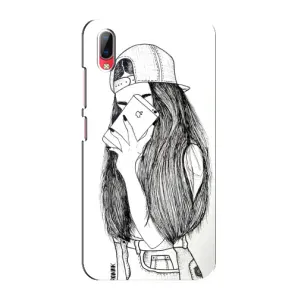 Чехол с печатью для Vivo Y93 / Y93S - (Мода) (AlphaPrint) (Фото девочки)