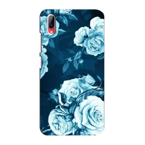 Чехлы (ART) Цветы на Vivo Y93 / Y93S (VPrint) (Голубые Бутоны)