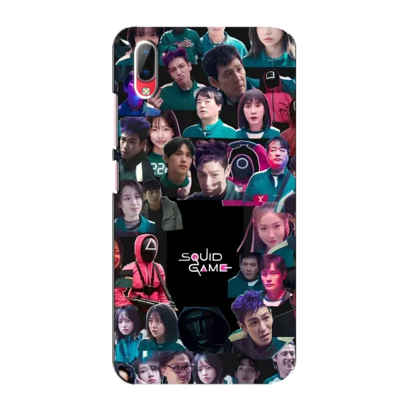 Чехол с принтом «Коллаж Игра кальмара» для Vivo Y93 / Y93S Чехол с принтом «Коллаж Игра кальмара» для Vivo Y93 / Y93S