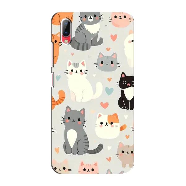 Чехол с принтом «Коллаж котов» для Vivo Y93 / Y93S