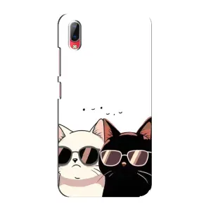Чехол с рисунком кот на Vivo Y93 / Y93S (Коты в очках)
