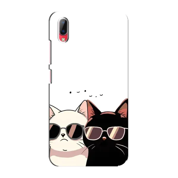 Чехол с принтом «Коты в очках» для Vivo Y93 / Y93S