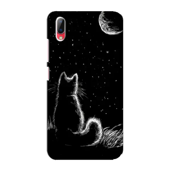 Чехол с принтом «Котик и луна» для Vivo Y93 / Y93S Чехол с принтом «Котик и луна» для Vivo Y93 / Y93S